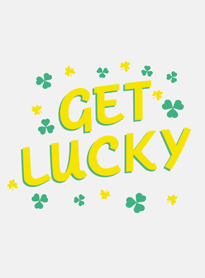 Carte religieux, saints et fêtes diverses Get lucky pour la Saint Patrick